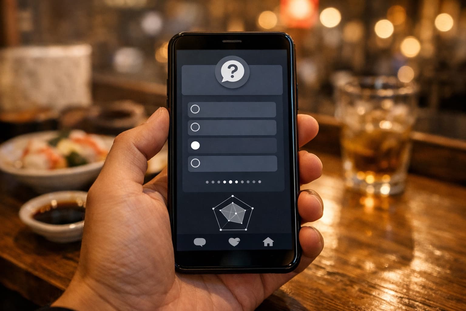 プロフィール登録と性格診断のイメージ